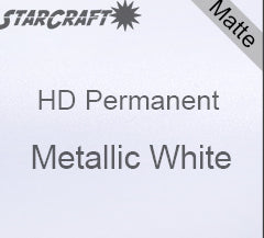Matte Metallic White StarCraft Permanent Vinyl